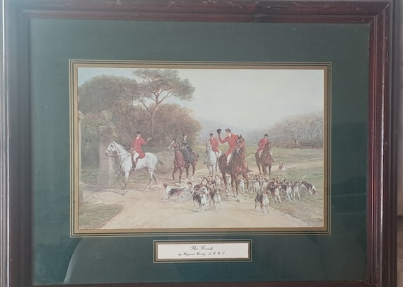 Vintage Art Painting by Heywood Hardy 'the Finish