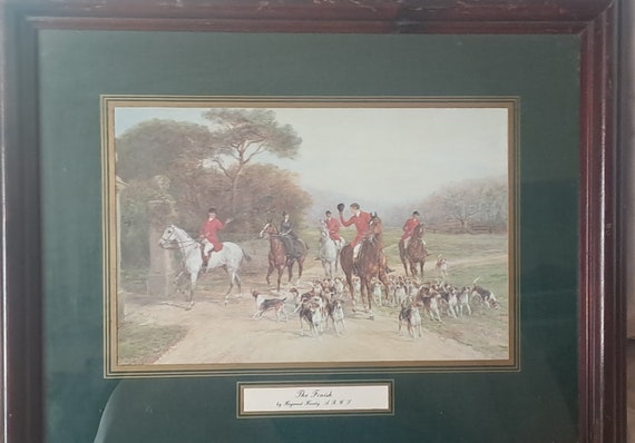 Vintage Art Painting by Heywood Hardy 'the Finish
