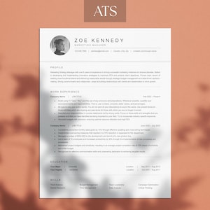 Microsoft Word と Google Docs 用の ATS 対応履歴書テンプレート、カバーレターと参考資料テンプレート、ATS 履歴書テンプレートの即時ダウンロード