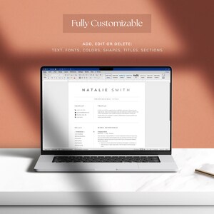 Clean Resume Template for Microsoft Word and Google Docs, Cover Letter ...