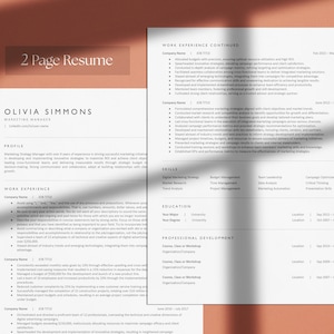 ATS Friendly Resume Template for Microsoft Word and Google Docs, Cover Letter and References Templates, ATS Resume Template Instant Download
