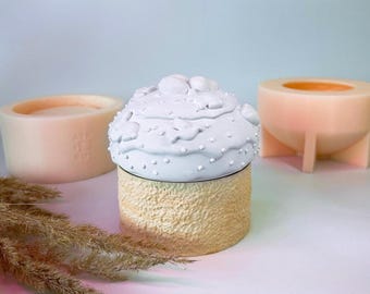 Easter Cake Jar Silicone mold. Easter mold.  Mold for Easter. Easter pot Mold. Silicone mold cake for Easter, Easter candle jesmonite mold