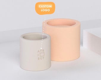 Custom Silicone Mold with Logo | Personalized Mold | Custom Logo Mold for Candle | Custom Design | Custom Candle Mold | Mold for brands