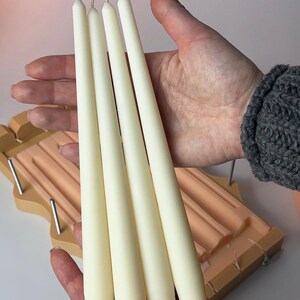 Silikonform för klassiskt pelarljus 4 i 1, Form för koniska ljus, Silikonform höga ljus, Vaxform organisera pelarljus bild 2
