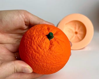 Mandarin Silicone mold jar, Citrus mold, Fruit Silicone mold pot, Tangerine Mold, Citrus pot candle Mold, Mold for Christmas, Fruit Planter