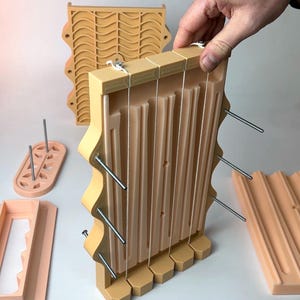 Silikonform för klassiskt pelarljus 4 i 1, Form för koniska ljus, Silikonform höga ljus, Vaxform organisera pelarljus bild 6