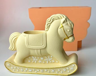 Horse Silicone mold Pot, Christmas toy Cute Horse mold, Mold symbol 2026, Horse Mold, 3D Mold New Year, Shape Mold Horse, Mold for Jesmonite