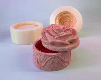 Rose Jar Silicone mold. Rose mold. Jar Love Mold. Flower pot Mold. Silicone mold Roses. Valentine's Day Mold, Flower Jesmonite mold pot