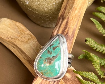 Royston Türkis Ring, Grün Türkis Ring, Royston Türkis Ring, Statement Ring