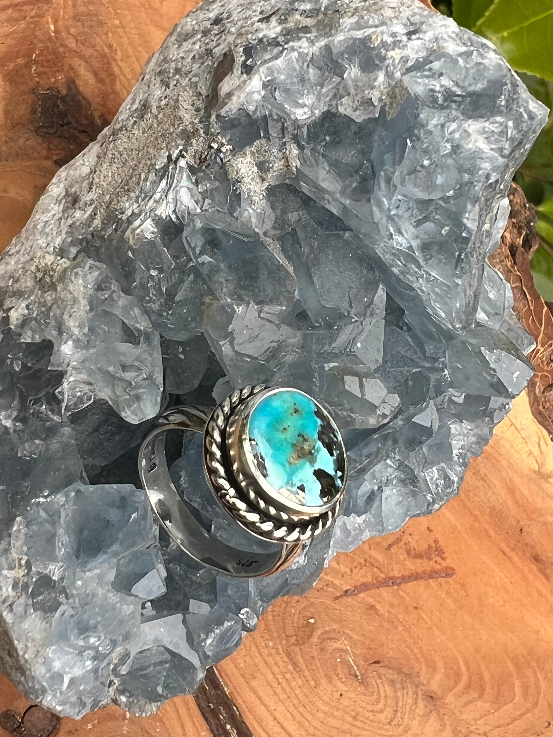 Nacozari Turquoise Ring, Morenci2 Turquoise Ring, Turquoise