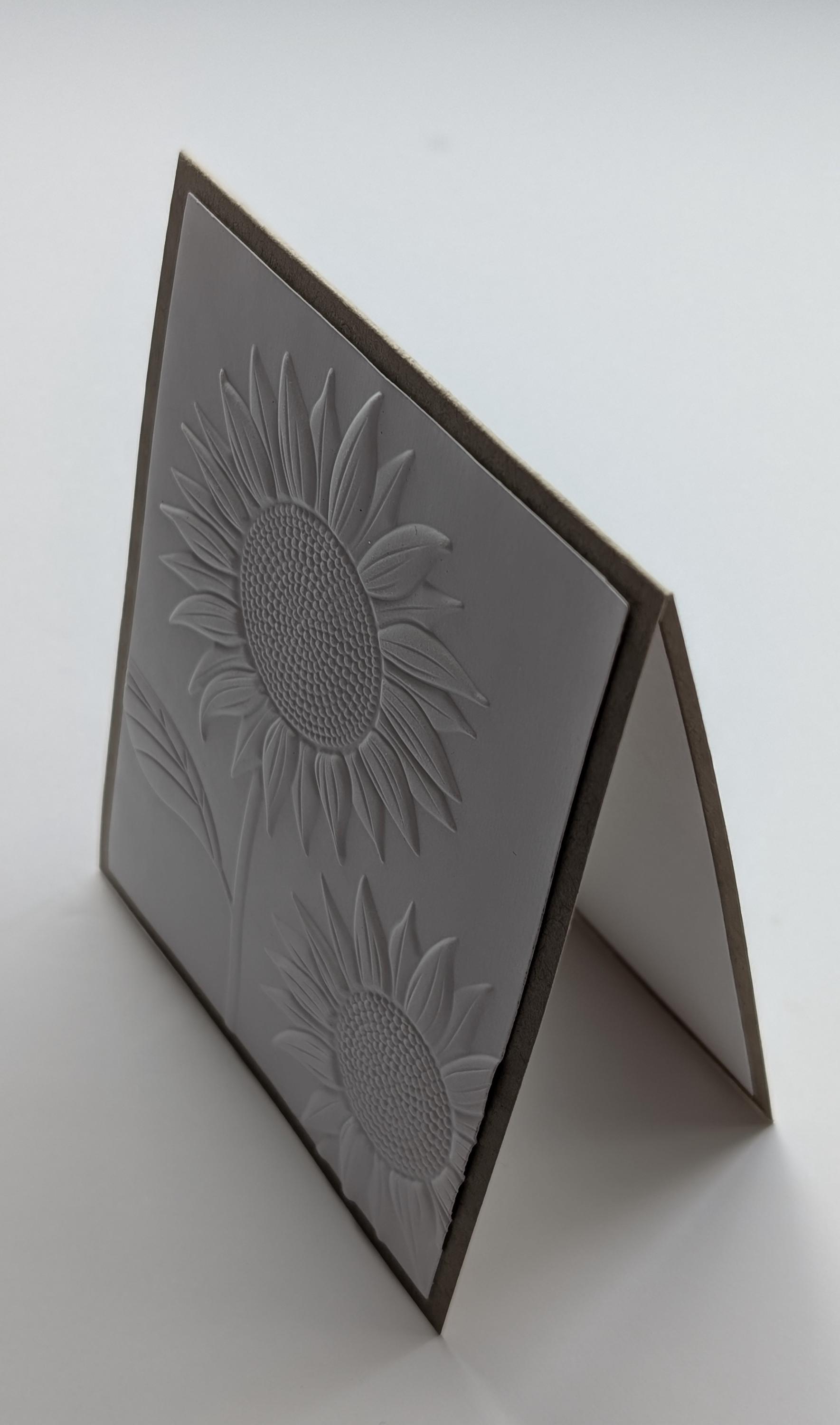 Minimalist Embossed Floral Card Set – Blank Thank You Thinking of You ...