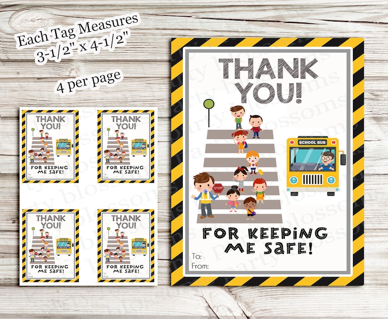 INSTANT DOWNLOAD Thank You for Keeping Me Safe School Security Guard