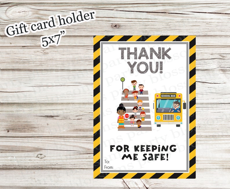 INSTANT DOWNLOAD Thank You for Keeping Me Safe School Security Guard