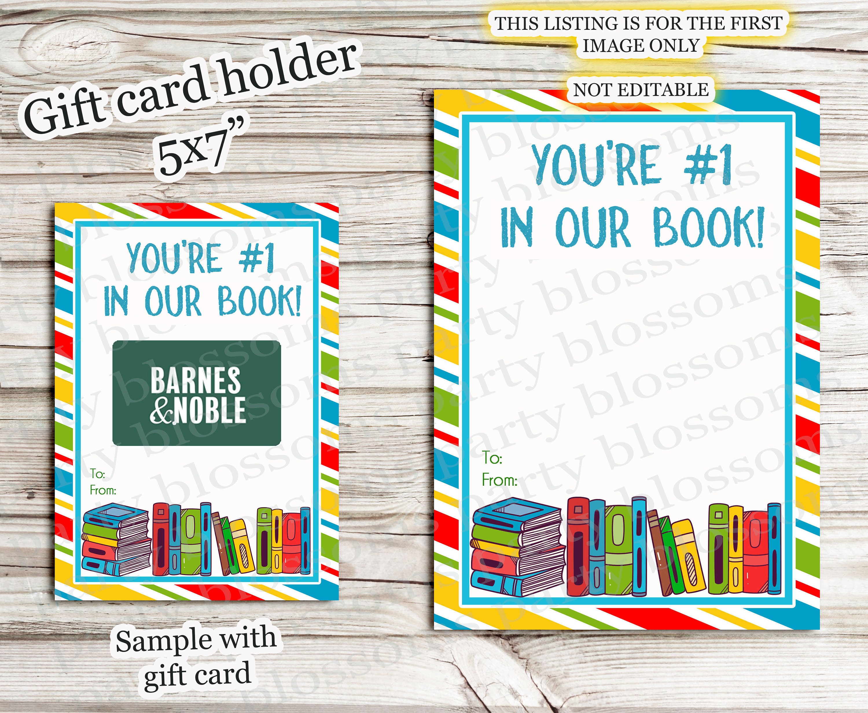 INSTANT DOWNLOAD You're Number 1 in OUR Book Book Store, Amazon Gift ...