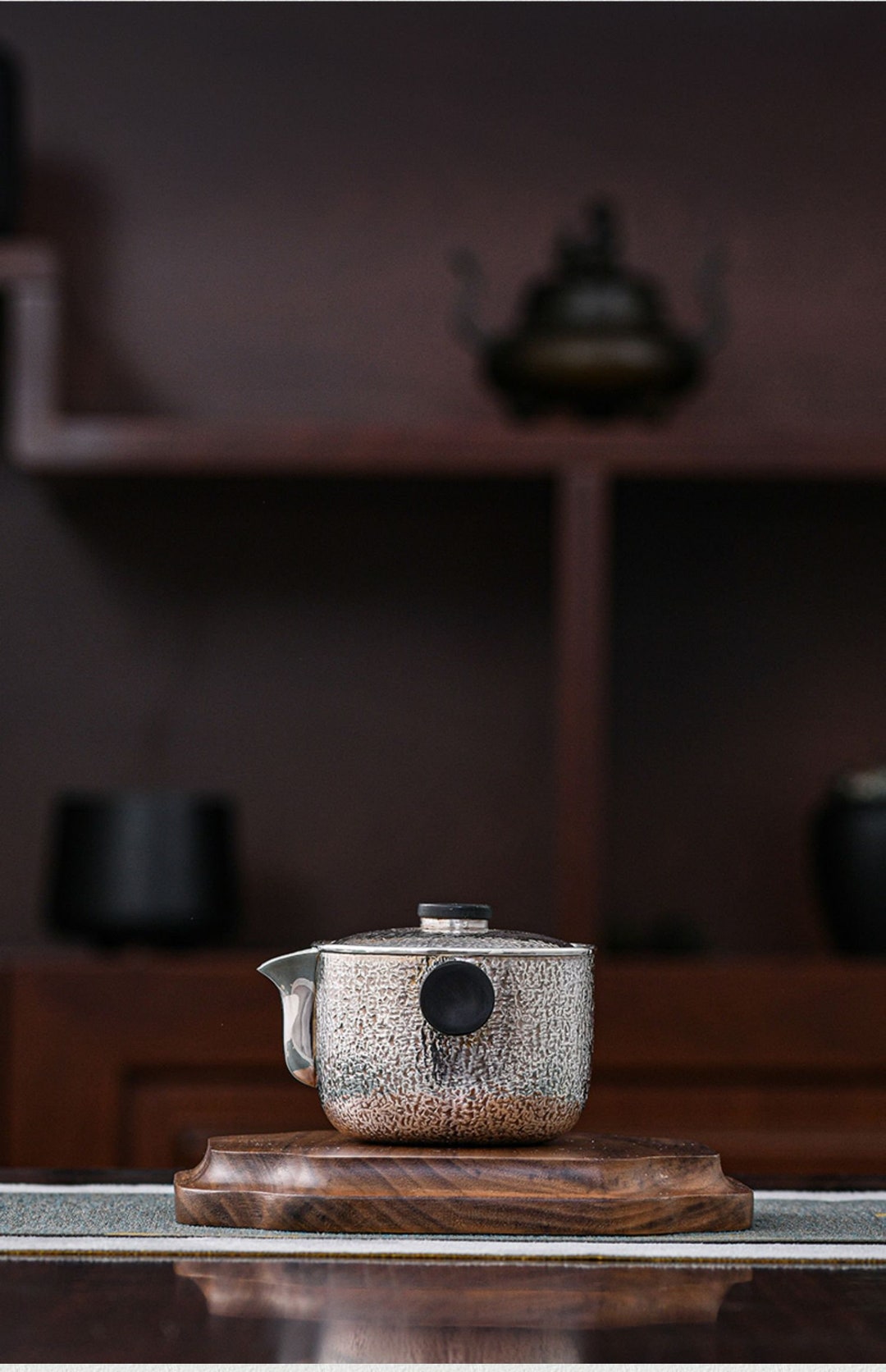 999 Pure Silver Teapot Kettle Portable Tea Set 168ml Kuaike Tea Cup Etsy