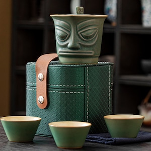 4 stuks keramische theepot ketel Master theekop voor Puer theepot GaiWan draagbare dienbladset