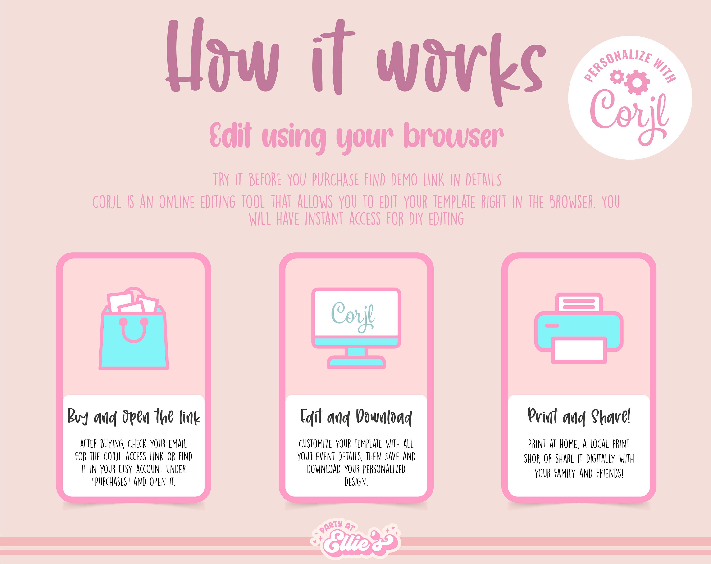 Baby Shower Invitation, Baby Shower Template, Instant Download Editable ...