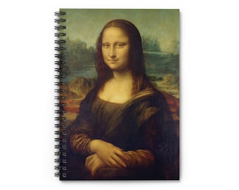 Spiral Notebook - Ruled Line  | Leonardo da Vinci - Mona Lisa | Classical Art Lover