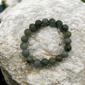 Natural Jade  Bracelet – Stretch Elastic Gemstone Jewelry