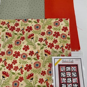 Fabric Cafe 3-Yard Quilt Kit: Suite Times Riley Blake Stitchy Birds 49&quot;x62&quot;