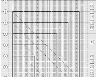 Creative Grids Squared Mini Quilt Ruler /Creative Grids /Regla - CGRGE3