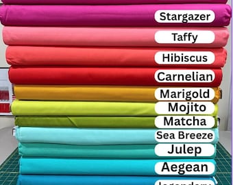 Tula Pink Designer Solids Fabric BTHY/BTY Multiple Colors FreeSpirit Quilting Cotton