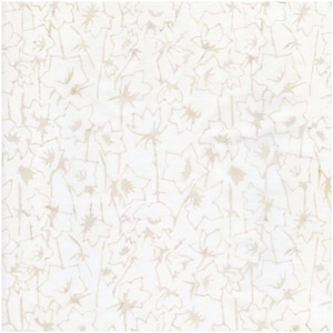 Timeless Treasures Tonga Batiks – Vanilla – Pumpkin Flowers – Ivory & Taupe Batik Fabric – BTY/BTHY cut continuous