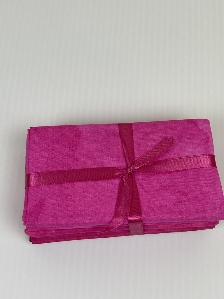 Pink Texture Cotton Fabric Quarter Bundle5 Fat Quarters Etsy