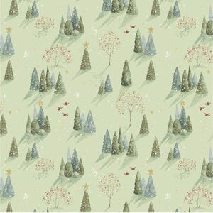 MAGICAL WINTERLAND /TREES /Green /Lisa Audit /Riley Blake Designs/C14941-Green /cut continuous