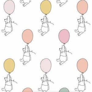 Disney Winnie the Pooh/ Pooh Balloon/Springs Creative /100% cotton fabric/BTY /BTHY/ Cut continuous