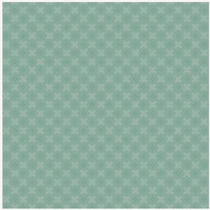 May include: A repeating pattern of small, light-colored dots arranged in a grid on a muted teal background. The dots form a floral-like design, creating a textured appearance. The overall aesthetic is simple and elegant.