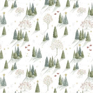 MAGICAL WINTERLAND /TREES /Snow /Lisa Audit /Riley Blake Designs/C14941-Snow /cut continuous
