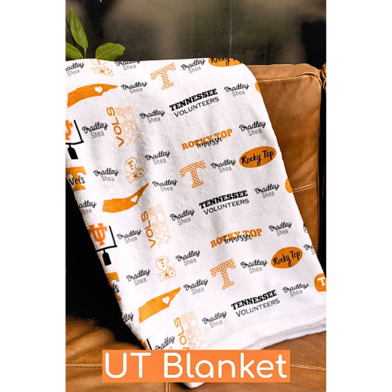 Custom Name Blanketuniversity of Tennessee Volunteers Stadium Blanket