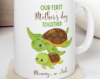 Our First Mother's Day Gift Mug, Personalized Name Mom Mug, First Time Mom Gifts, First Mother's Day Gifts From Baby, New Mom Gift Custom