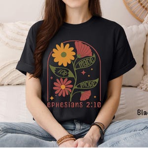 Boho Christian Shirt Comfort Colors Bible Verse Tshirt Christian Apparel Religious Floral Shirt Jesus Faith Shirt Graphic Tee Christian Gift