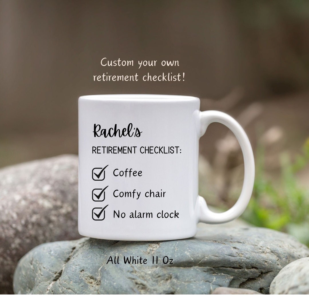 Retired Rocker Mug Funny Retired Mug Personalized Retirement Mug With Name Funny Retired ...