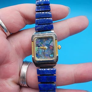 Gemstone Quartz Lapis Watch