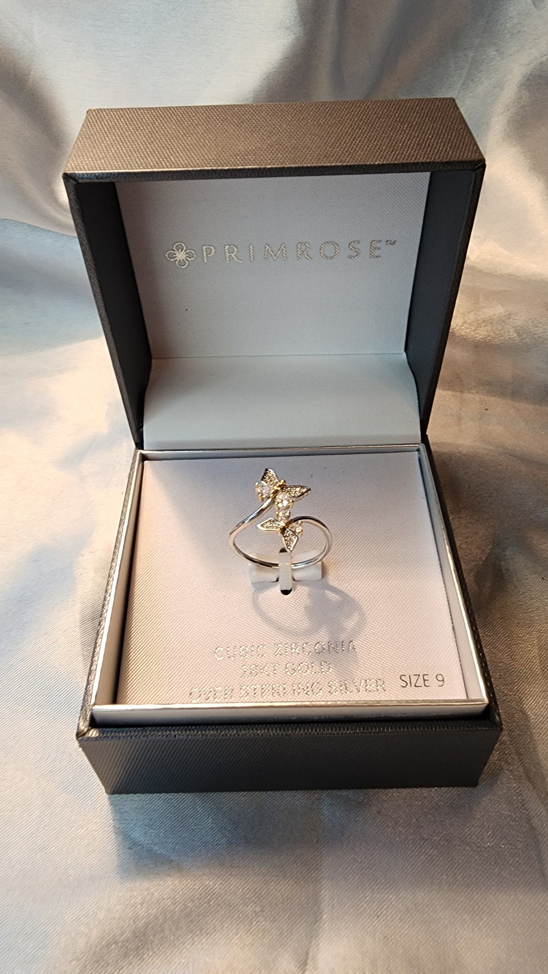 Butterfly Ring Primrose Rings Cubic Zirconia Primrose Butterfly - Main Image