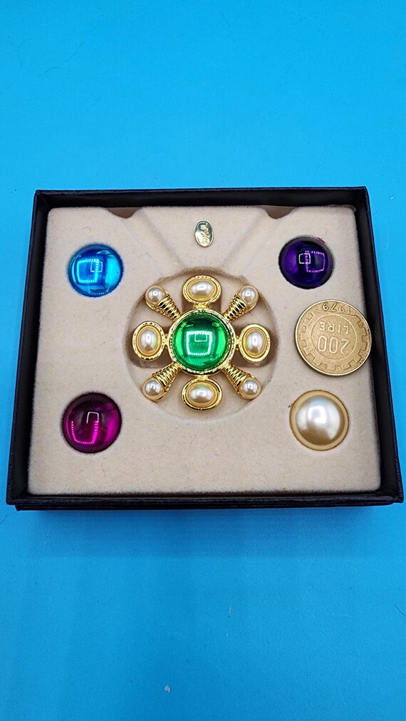 Vintage Kenneth J Lane (KJL) Interchangeable Broo… - image 9