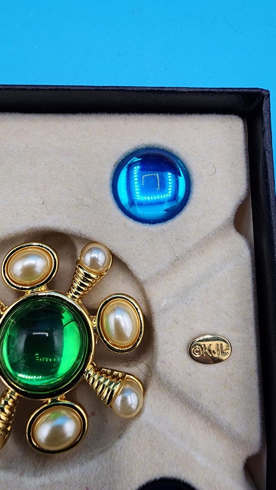 Vintage Kenneth J Lane (KJL) Interchangeable Broo… - image 4