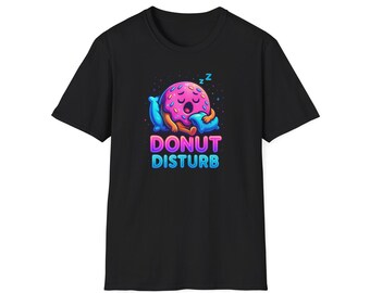 Donut Disturb Graphic T-Shirt: Playful Foodie Apparel