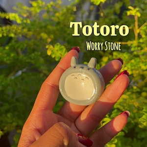 Totoro Worry Stone | Stress Relief | Fidget | Cute | Pocket toy | Pocket Stone