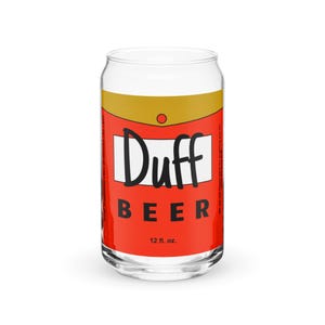 Duff Beer Dosenförmiges Glas
