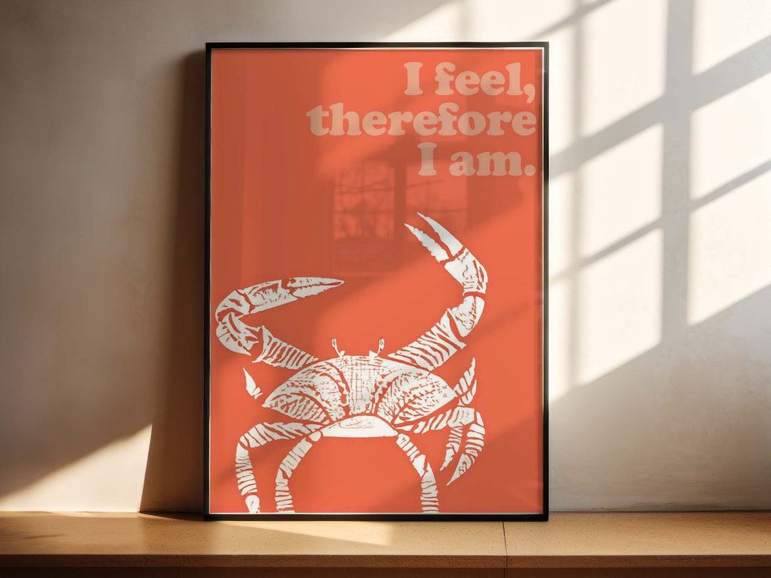 Cancer Zodiac Poster: Intuitive Crab Art, Moon Child Gift (digital ...