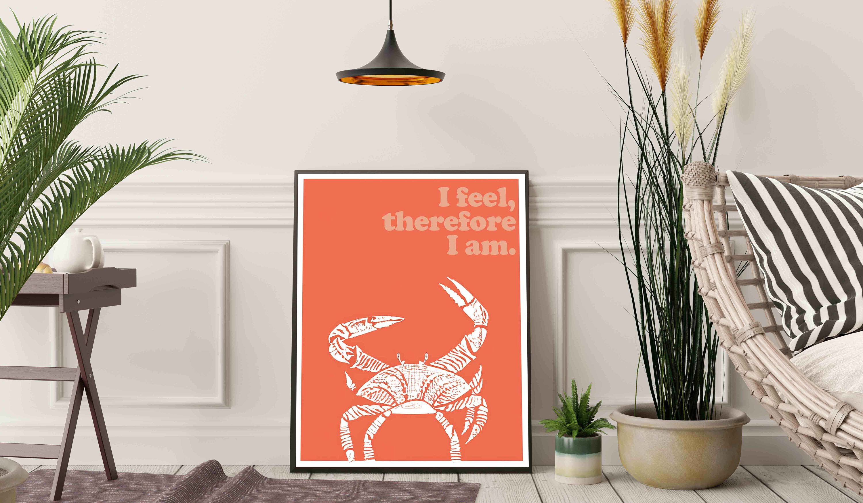 Cancer Zodiac Poster: Intuitive Crab Art, Moon Child Gift (digital ...