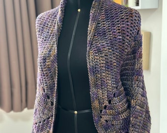 Crochet pattern for Aquarius Cardigan