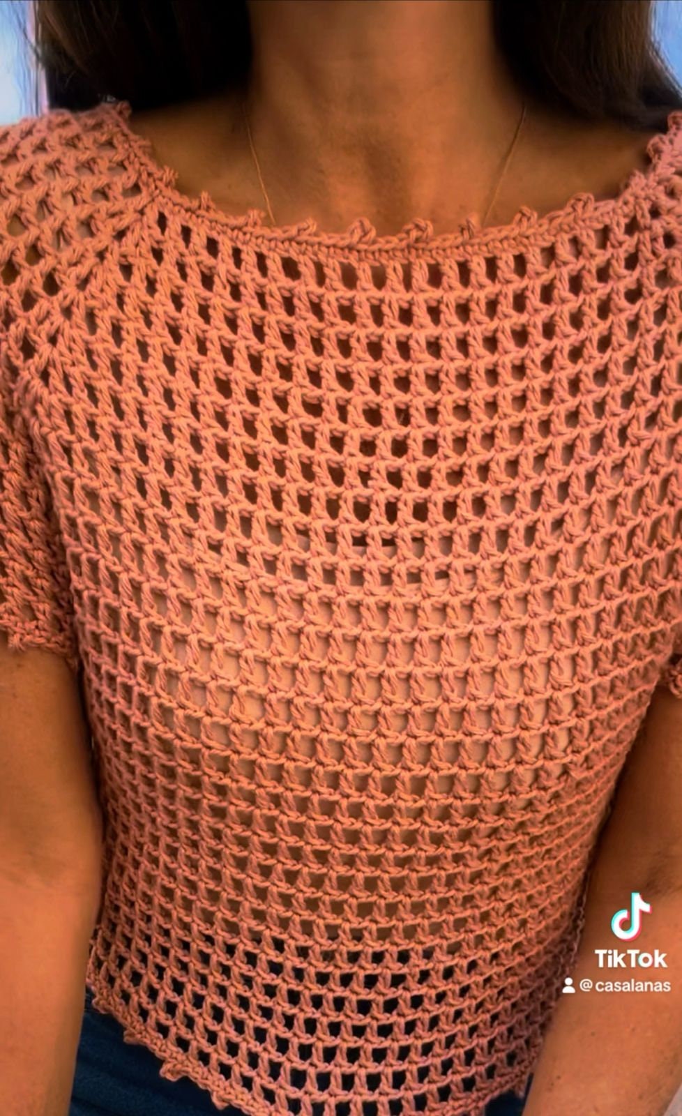 Patrón para tejer la Blusa Terra a crochet (Video Tutorial en