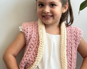 Quick and easy crochet Almond vest video tutorial