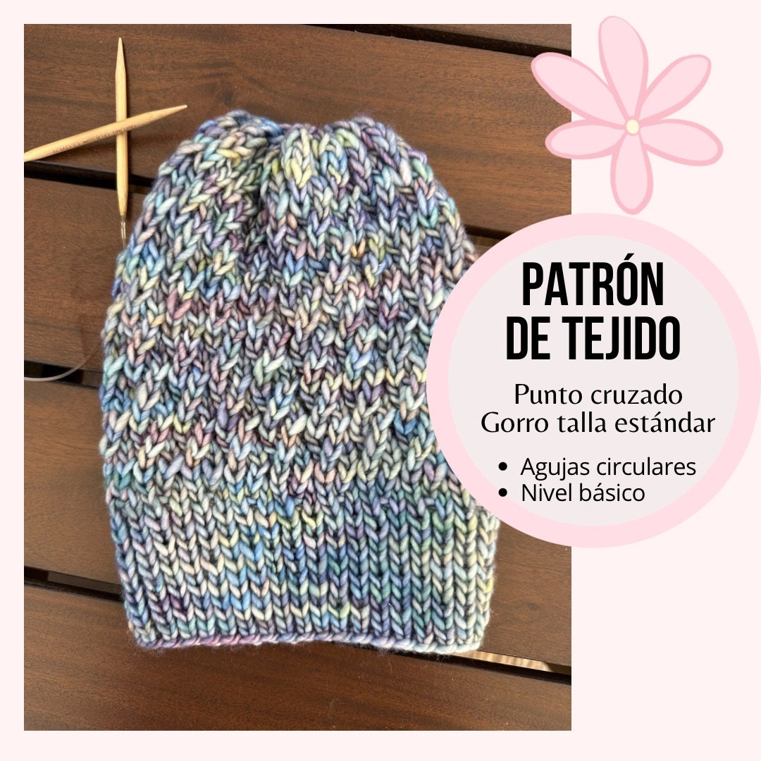 Step-by-step video of a cross-stitch beanie