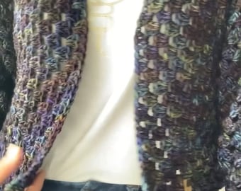 Crochet pattern for the Ríos jacket (Video and document in Spanish)